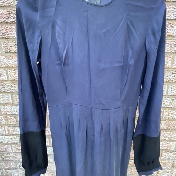 Indigo Silk Dress - Picture 3 of 16